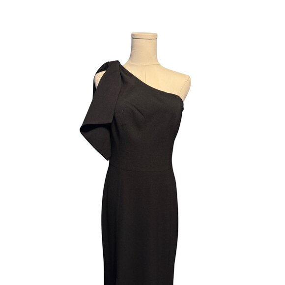 NWT Dress The Population M Black One Shoulder Gown - Picture 4 of 16